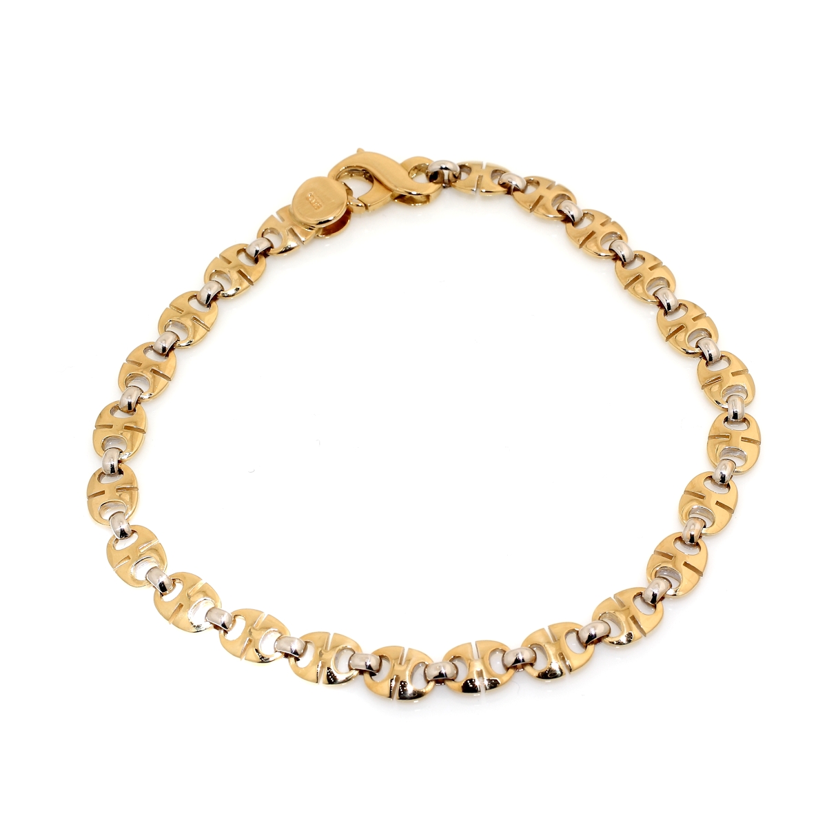 18 Kt. 750 mill. Yellow and White Gold Bracelet - 20 Cm.