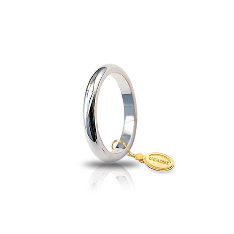 UNOAERRE Wedding Ring in 18k White Gold mod. Francesina Gr. 4