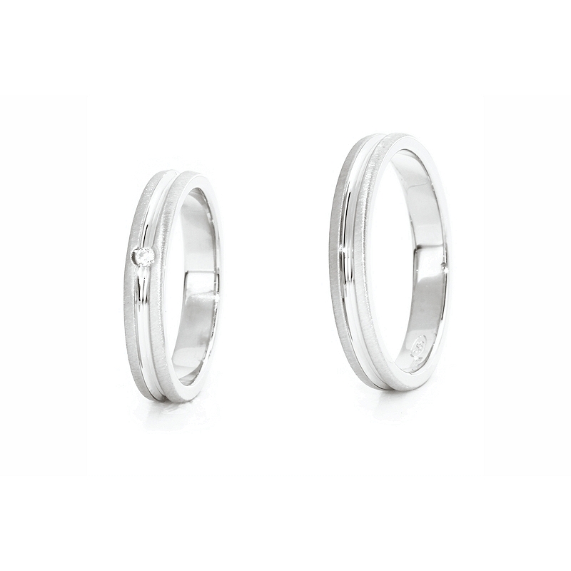Wedding Ring in 925 Silver mod. Dalila mm. 3,6