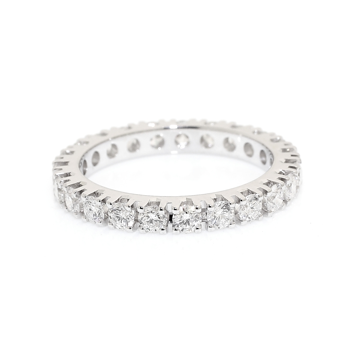 750 Mill. White Gold Ring with 1,20 Ct. Diamonds