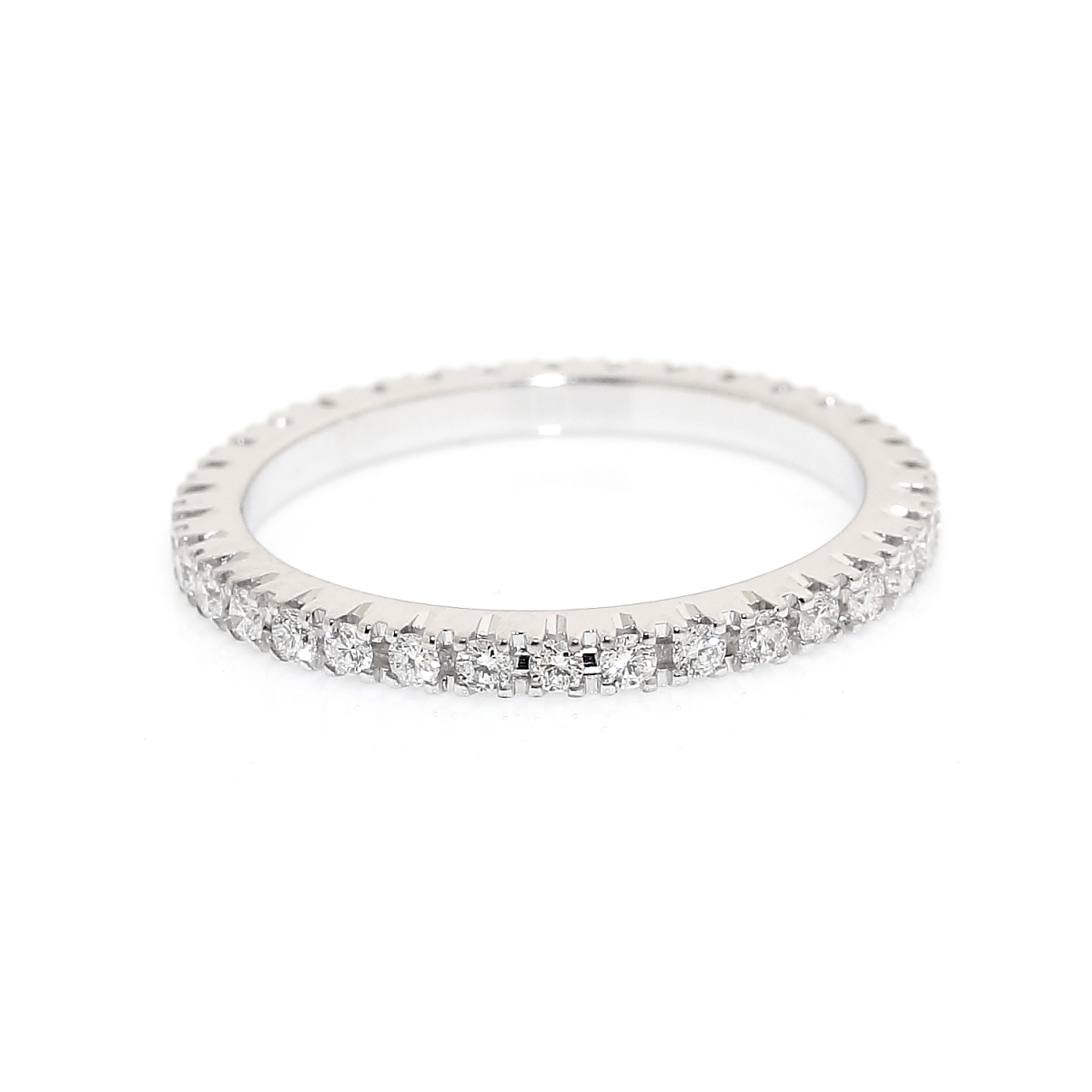 750 Mill. White Gold Ring with 0,40 Ct. Diamonds