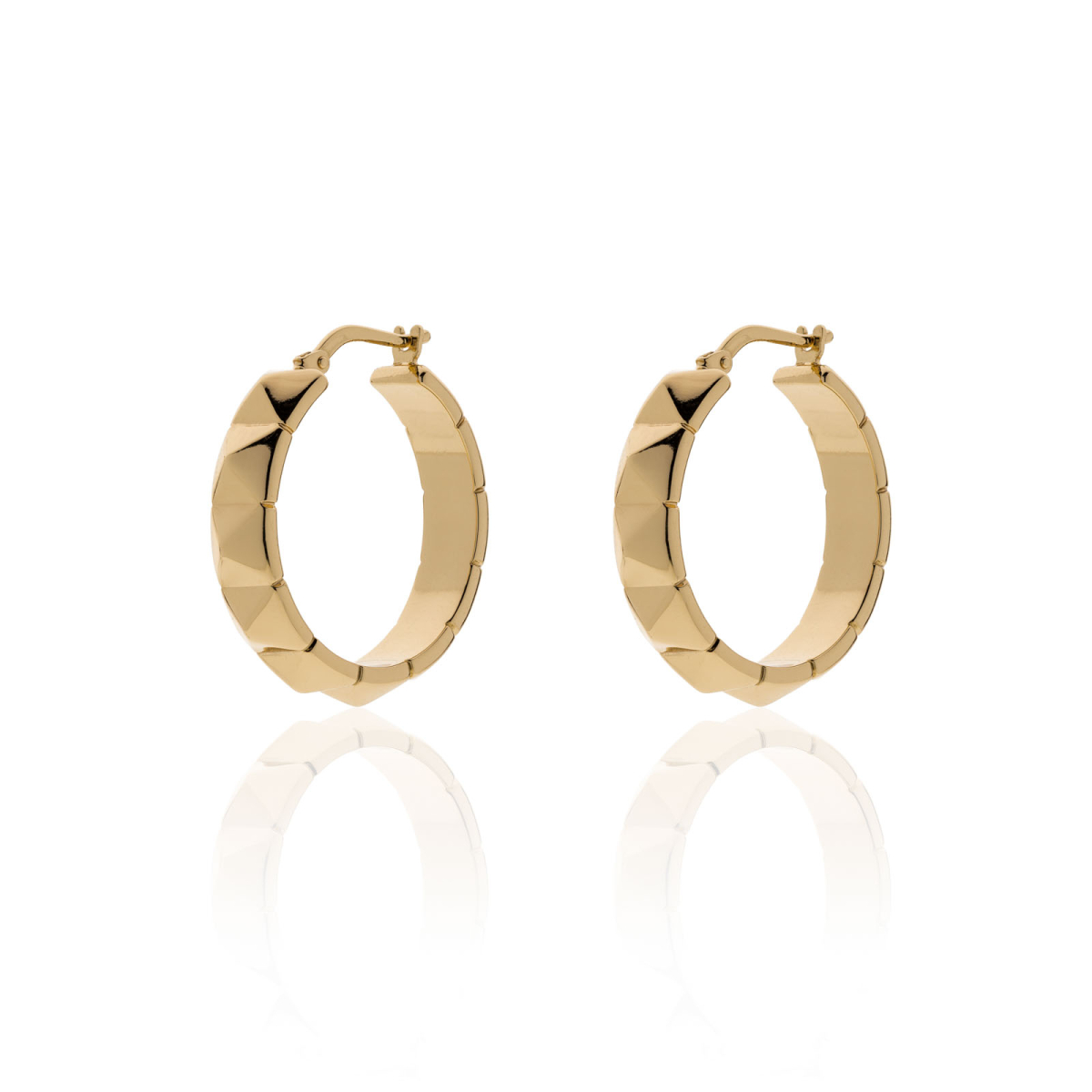 UNOAERRE - White Bronze Earrings