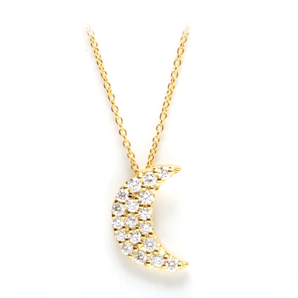 18 Kt Yellow Gold Necklace KT.0.16 F-Vs