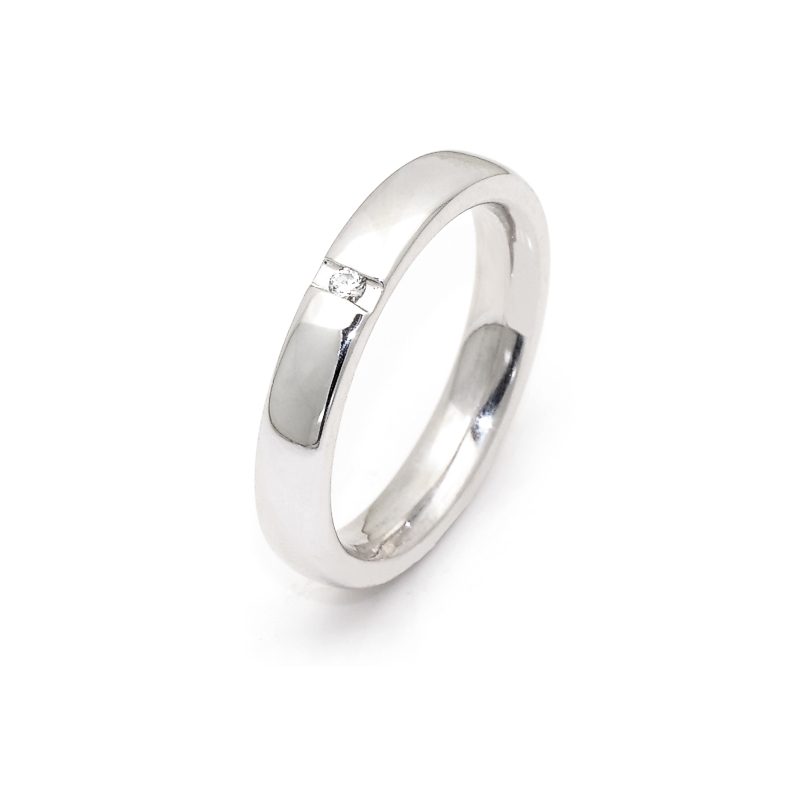 950 Platinum Wedding Ring mod. Agadir mm. 3,6