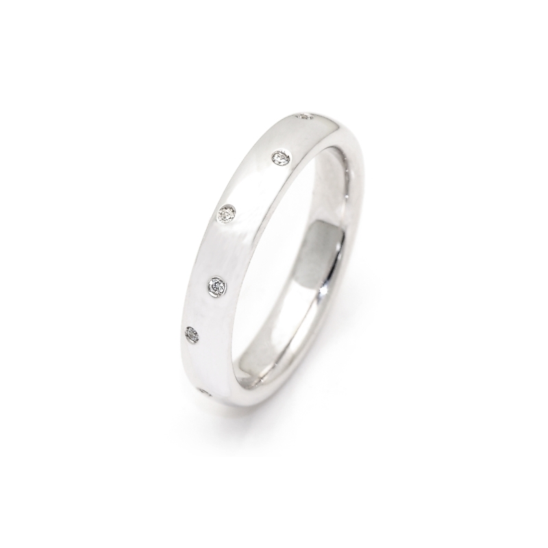 950 Platinum Wedding Ring mod. Parigi mm. 3,8