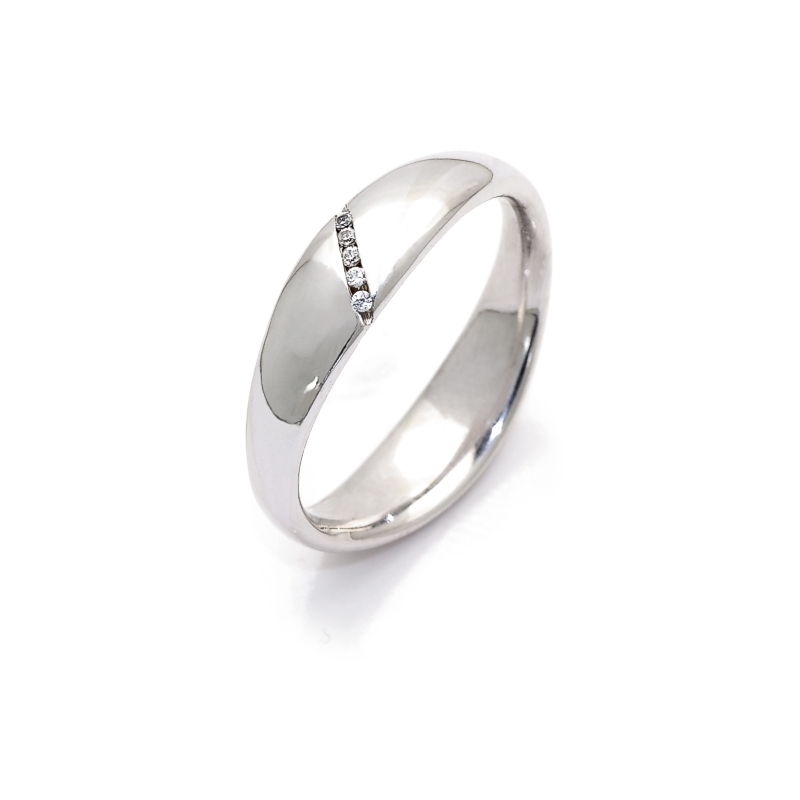 950 Platinum Wedding Ring mod. Phuket mm. 5