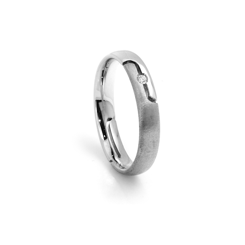 950 Platinum Wedding Ring mod. Bruxelles mm. 3,7