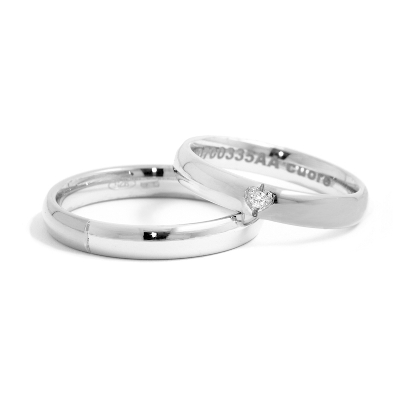 Wedding Ring in 925 Silver mod. Jasmine mm. 3,5