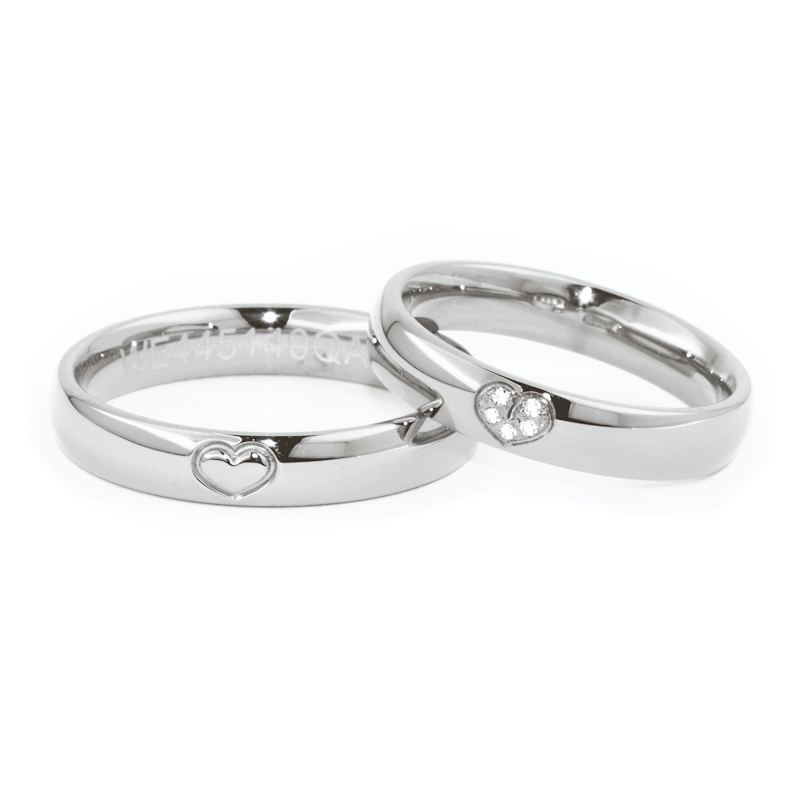 950 Platinum Wedding Ring mod. Afrodite mm. 4