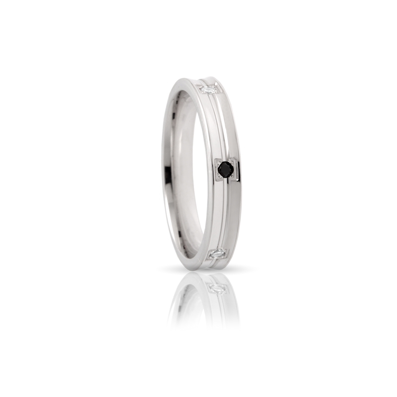 950 Platinum Wedding Ring mod. Loto mm. 3,5