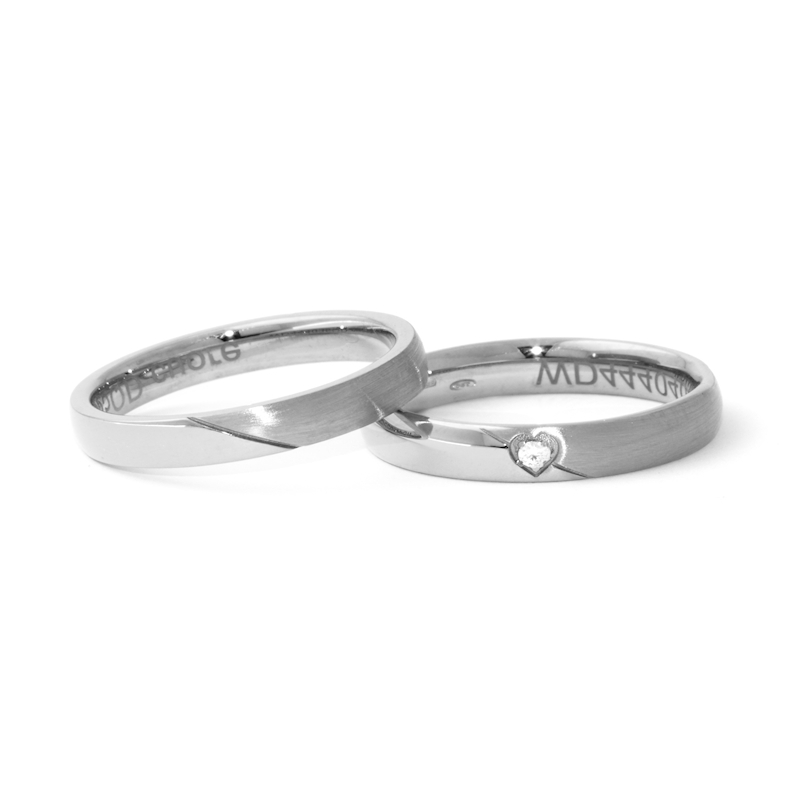 950 Platinum Wedding Ring mod. Rebecca mm. 3,5