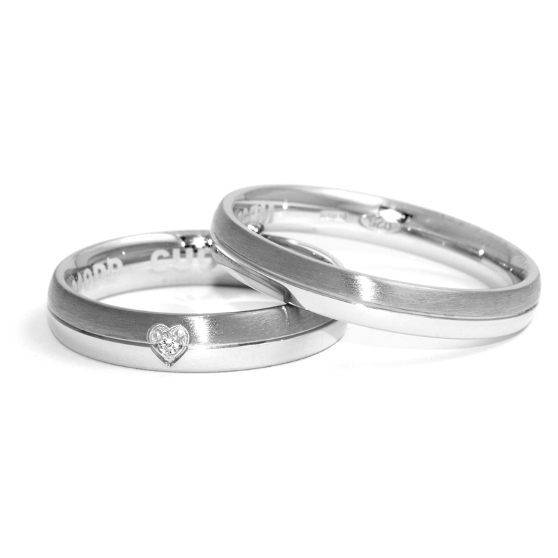 950 Platinum Wedding Ring mod. Soraya mm. 4,0