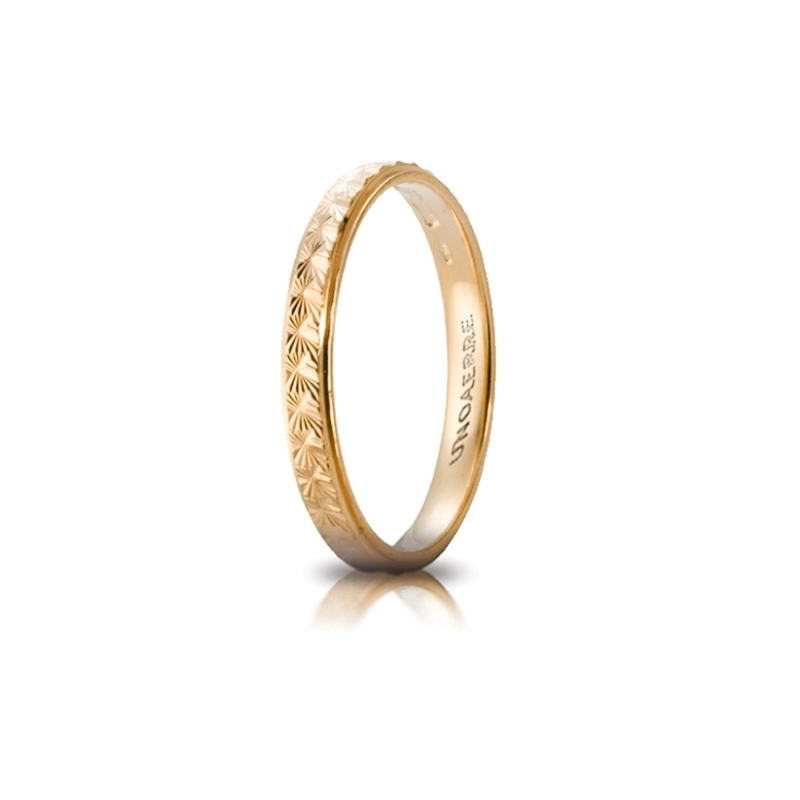 UNOAERRE 18Kt Yellow Gold Engagement Ring Mod. Mimosa