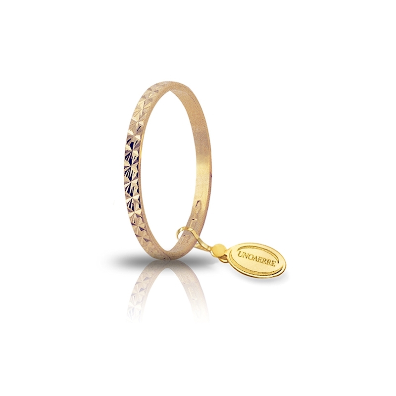 UNOAERRE 18Kt Yellow Gold Engagement Ring Mod. Gardenia
