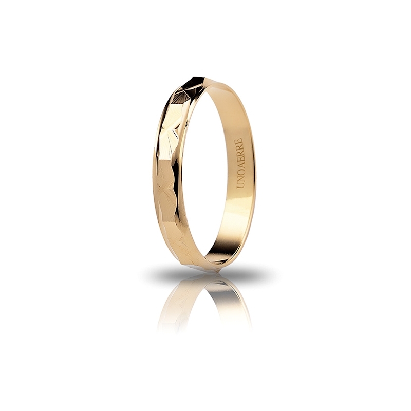UNOAERRE 18Kt Yellow Gold Engagement Ring Mod. Genziana