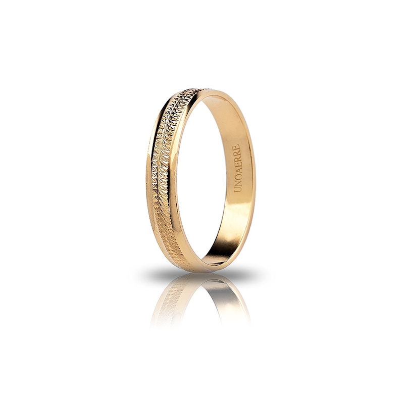 UNOAERRE 18Kt Yellow Gold Engagement Ring Mod. Dalia