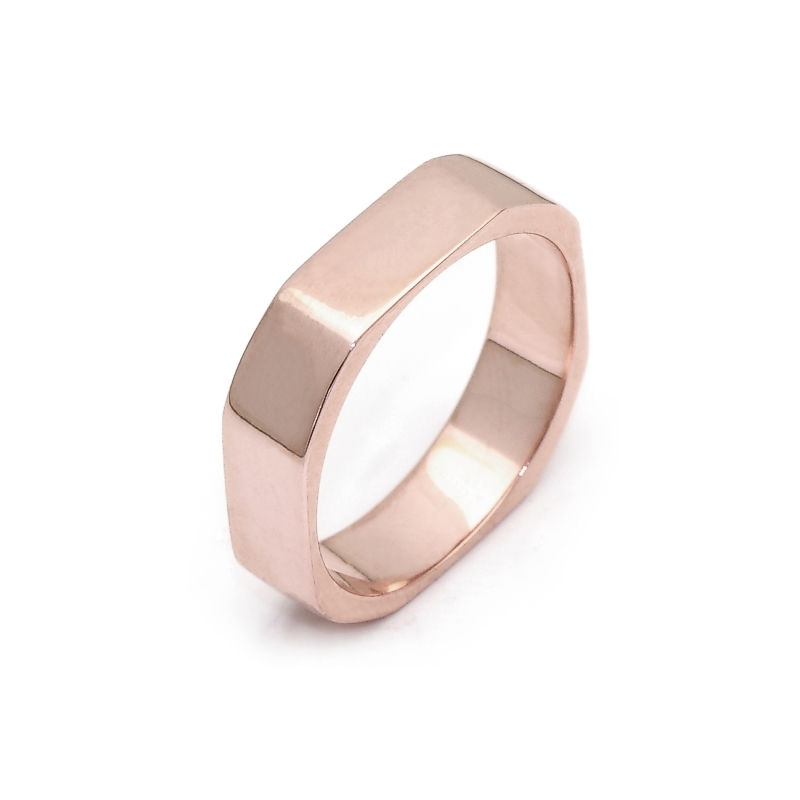 Rose Gold Engagement Ring Mod. Mykonos mm. 4,5