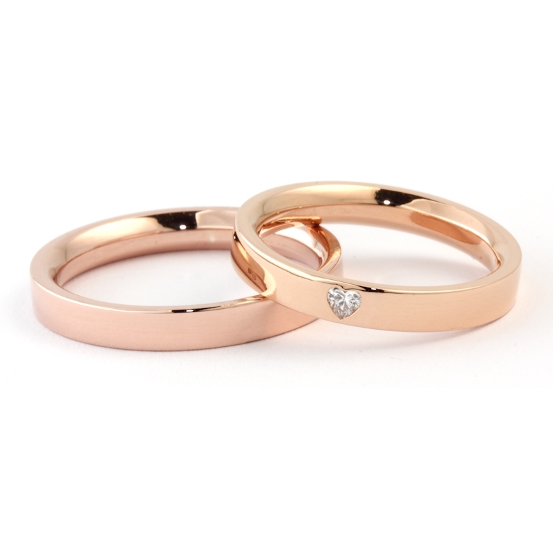 Rose Gold Engagement Ring Mod. Verona mm. 3,3